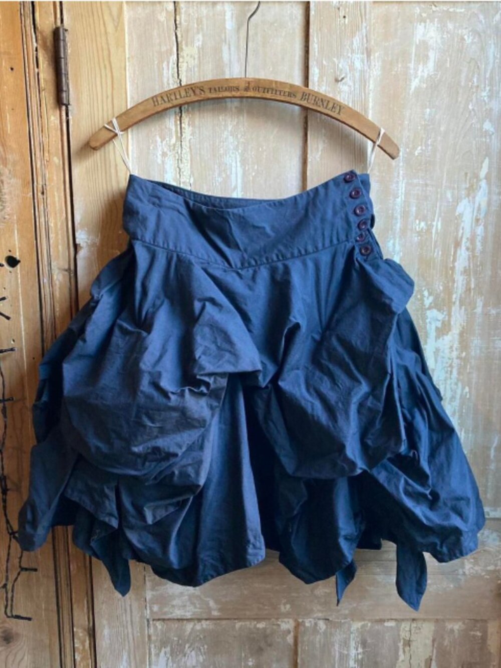 Y2K All Saints hitch skirt. Grey EU40 US10. Bustle Steampunk boho
